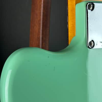 Used 2016 Fender Classic 60s Jazzmaster Lacquer Surf Green w/case TSU25375 image 13