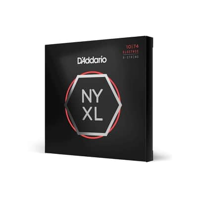 D'Addario NYXL 10-74 Light Top/HVY B 8 String Electric Guitar Strings - NYXL1074 image 2