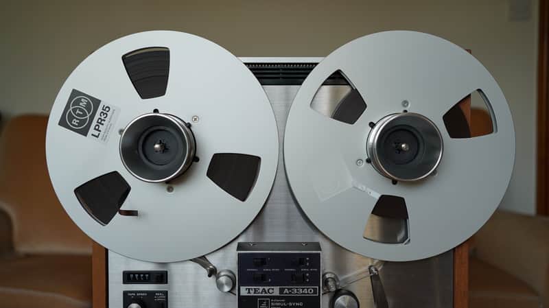 TEAC A-3340S 1/4" 4-Track Reel to Reel Tape Recorder 1970s - Silver image 1