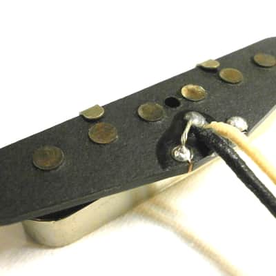 Telecaster NECK  Pickup AGED RELIC Gold Foil Raw Cover Fits Tele Vintage Fender Q Squire Hand Wound image 6
