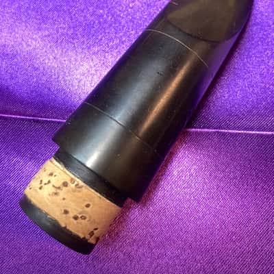 Noblet France N4 Clarinet Mouthpiece-Hard Rubber-c.1970-New Cork-w/Lig and Cap image 2