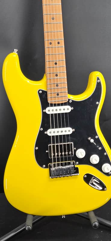 Fender 0179152713 Limited Edition Ultra II Stratocaster Electric Guitar, HSS,RM, Grafiti Yello image 1