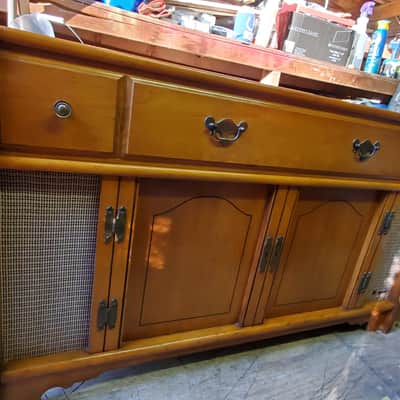 Magnavox Astro Sonic Stereo High Fidelity Console Circa 1955 Light wood image 9