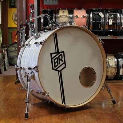 2006 Buddy Rich Drum Company Outfit in White Marine Pearl 14x24 9x13 16x16 16x16 image 2