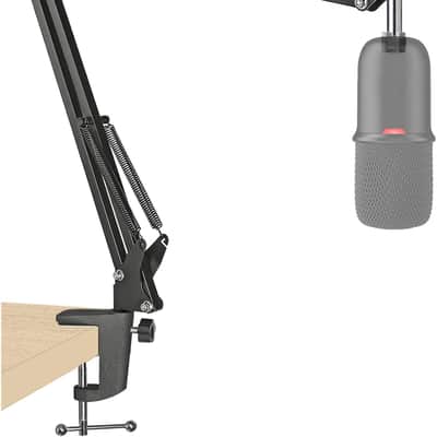 Boom Arm Mic Stand, Adjustable Suspension Boom Scissor Arm Stand image 1