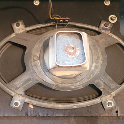 Vintage Antique HMV Jazz Blues Guitar Speaker Cab Cabinet - Elliptical Paper Cone - Beautiful Tone ! image 7