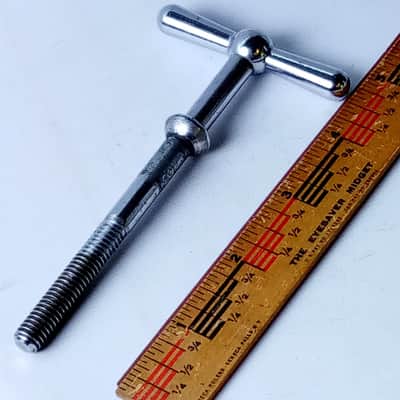 Ludwig 3" Timpani Tension Rod T Tensioner Thumb-Key Drum Handle 5/16"-18 USA 60s image 1