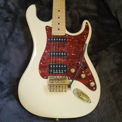 Kramer USA Pacer HSS Rockinger Brass Bridge 1983 Cream image 2