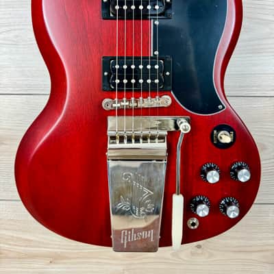 Gibson SG Standard '61 Faded with Maestro Vibrola - Vintage Cherry Satin image 1