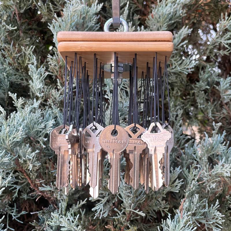 Upcycled Percussion - Key Chimes - Medium - Silver Keys image 1