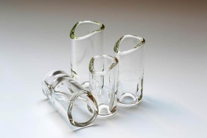 The Rock Slide Moulded Glass Guitar Slide Large Clear image 1