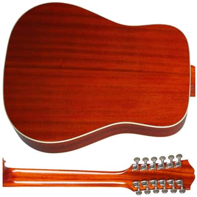 Epiphone Inspired by Gibson Hummingbird 12-String Acoustic Electric Guitar - Aged Cherry Sunburst Gloss image 7