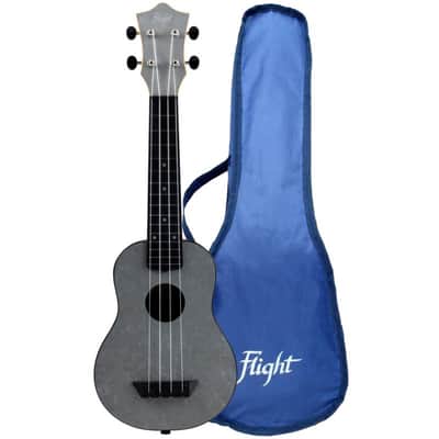 Flight TUS65 Silver Soprano Travel Ukulele New - Silver image 1