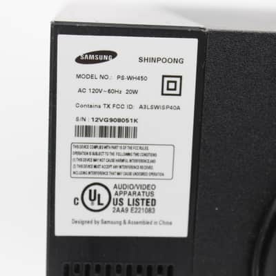 Samsung PS-WH450 Wireless Bluetooth Subwoofer image 2