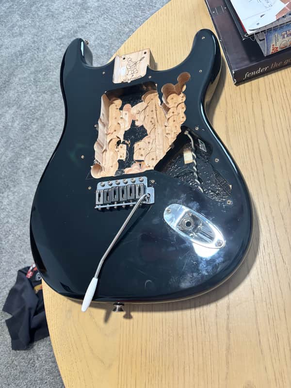 Warmoth Strat body 2010s - Black image 1