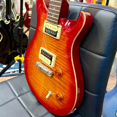 🌟2007 KOREA🌟 PRS SE Custom 22~ Flat Top Model~ Cherry Sunburst~ Moon Inlays! image 4
