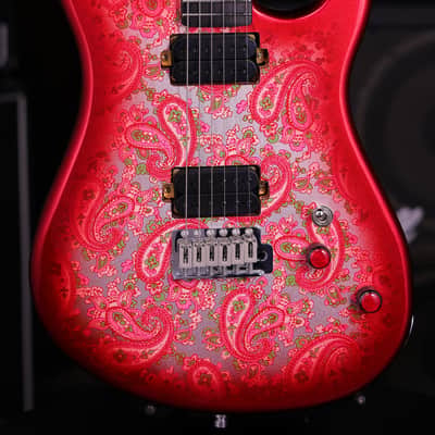 Dhatarattha DST HH Red Paisley – Roasted Maple Neck, Stainless Steel Frets image 4
