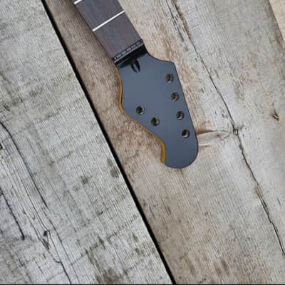 Custom 4x2 Vintage Tint Maple on Rosewood 22 steel fret 25.5 scale guitar neck replacement DIY Project image 3