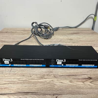 Phase 3 RS-44A ad RS-44V 4 x 4 stereo audio matrix switcher and 4 x 4 video switcher. image 2