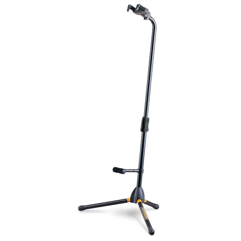 Hercules GS412B Auto Grip Single Guitar Stand w/ Foldable Backrest image 1