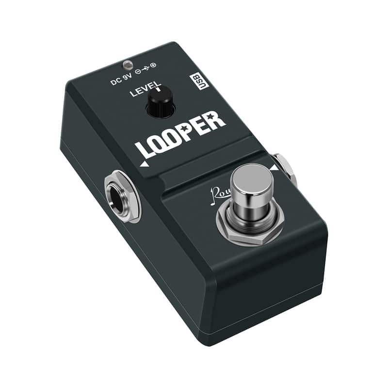 Rowin Looper Nano Electric Guitar Effect Pedal 10 Minutes of Looping Unlimited Overdubs + USB Cable image 1