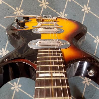 Magnatone Mark V  1957 Sunburst RARE Block Inlays w/Original HSC image 6