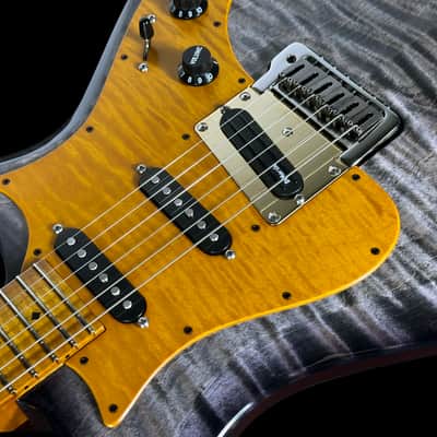 2024 Knaggs Larry Mitchell Signature Severn Tier 2 Flame Top Gloss ~ Charcoal Burst image 5