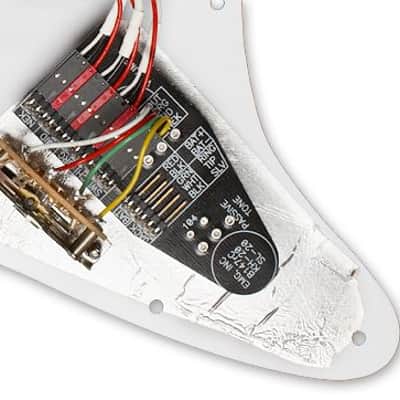 EMG KH20 Pro Kirk Hammett Active Pickup Prewired/Loaded Guitar Pickguard, White image 7