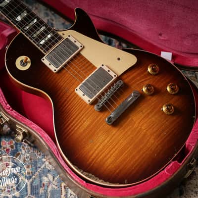 2020 Gibson Custom Shop 59' Les Paul Ultra Heavy Aged Murphy Lab Kindred Burst image 8
