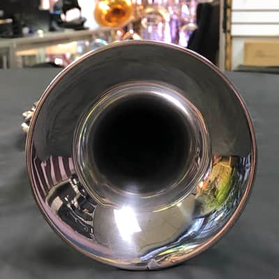 King SB12 System Blue Marching Trumpet Silver-Plated image 9