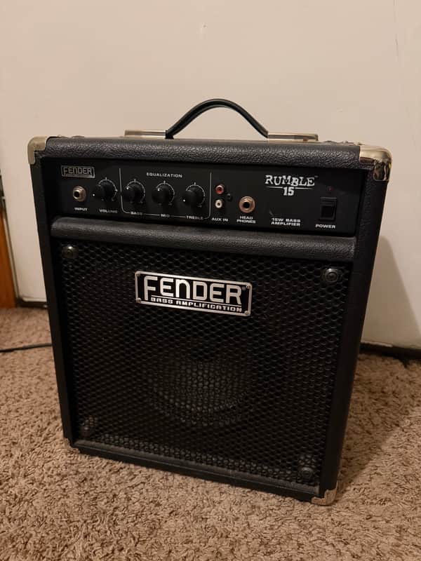 Fender Rumble 15 V2 15W 1x8 Bass Combo Amp Black image 1