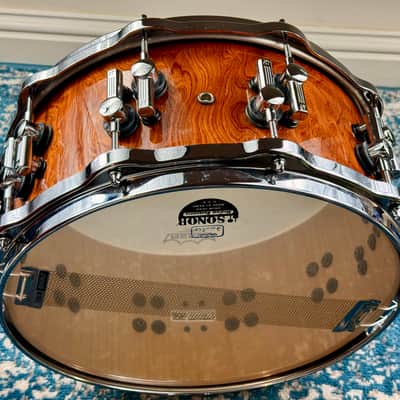 (CUSTOM-ORDERED) 14 x 6.5 Sonor SQ2 Mountain Burl Snare Drum (EARLY MODEL) image 12