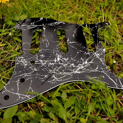 Fender Stratocaster pickguard made in america usa MIM crafted marbla Parchment image 4