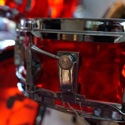 1979 Sonor Acryl Champion 6-Piece Drum Kit Red image 9