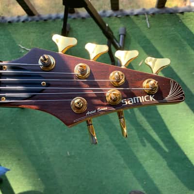 ‘94 Samick Artist Series  6 string neck-thru Bass image 20