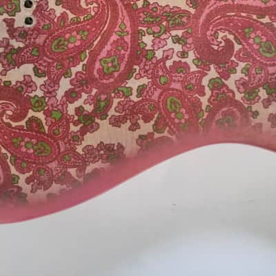 Pink Paisley Tele Body, Aged, Nitro , Alder image 7