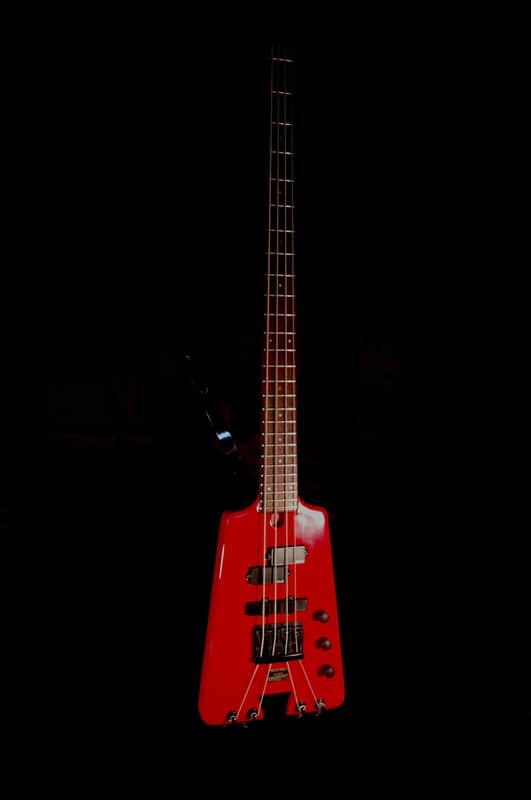 Warwick Nobby Meidel Bass 1985 Red. Headless. Extremely Rare. Few built in this color image 1