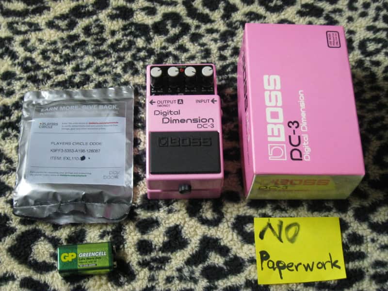 used Boss DC-3 Digital Dimension (digital chorus) 1988 very early model +box/battery/strings (NO pw) image 1