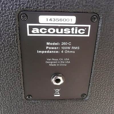 Acoustic 260 C 1-10" Bass Guitar Speaker Cabinet w/ Upgraded Speaker - Sounds Great! image 9