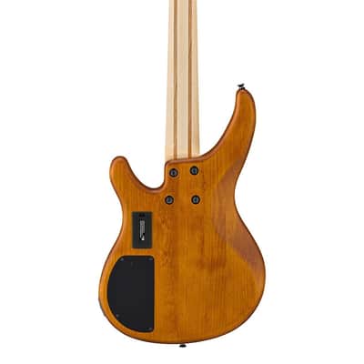 Yamaha TRBX605FM 5-String Electric Bass Guitar - Matte Amber image 3