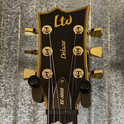 ESP LTD EC-1000 Vintage Black Seymour Duncan Guitar & Case #0674 Used image 4