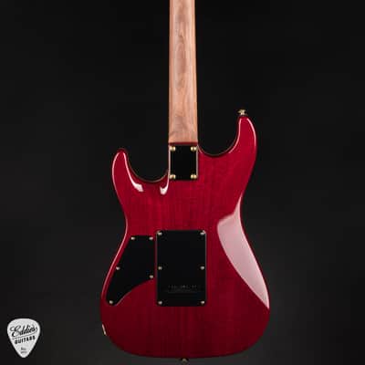 Suhr Standard Carve Top Pau Ferro Neck - Trans Teal Burst image 5