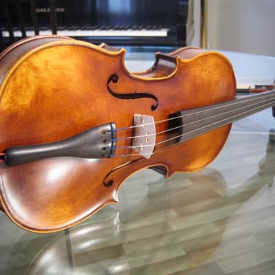 West German 4/4 Stradivarius Model Violin 1950s-1960s - Brown Varnish image 5