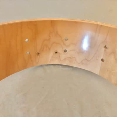 DW Design Series 14x5.5 Snare Drum Shell, 10 Ply Maple, Cherry Stain, Workshop image 7