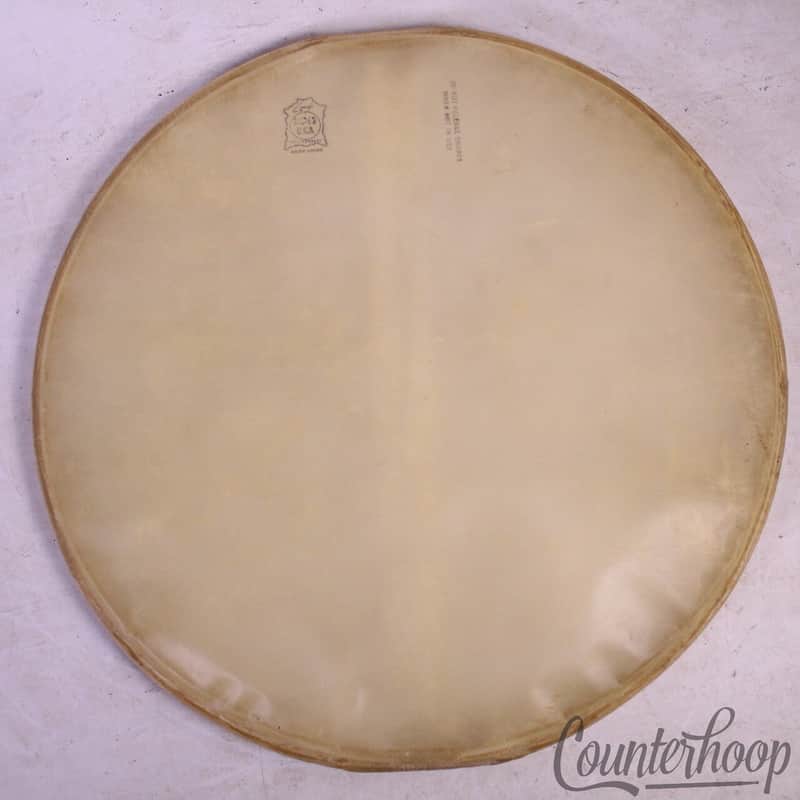 Leedy Super Uka Transparent Snare Resonant 15"Calf Skin Slunk Drum Head 40s Reso image 1
