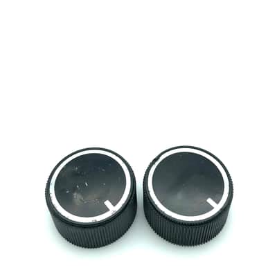 Immagine Large Vintage Audio Control Knobs 19?? Black/Silver - 1