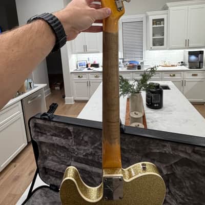 Fender Custom Shop 2012 ’62 Telecaster Custom Relic (1962 Reissue) – Gold Sparkle image 4