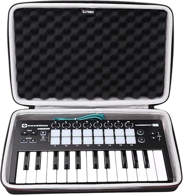 EVA Hard Case for Novation Launchkey Mini 25-Note USB Keyboard MK2 Controller - Travel Protective Carrying Storage Bag image 1