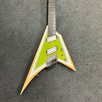 Ormsby Metal V Headless 7-string Pine Lime - Run16 image 2