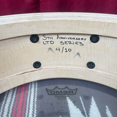 Maelo Drums 5th Anniversary Curly Maple 5.5x14 Snare Drum image 14